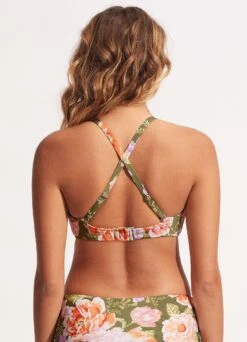 Paradise Garden F Cup Halter Bra - Avocado 11 Paradise Garden F Cup Halter Bra - Avocado -Fashion Swimwear Store 31160F 960 Avocado 4