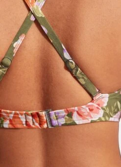 Paradise Garden F Cup Halter Bra - Avocado 12 Paradise Garden F Cup Halter Bra - Avocado -Fashion Swimwear Store 31160F 960 Avocado 5