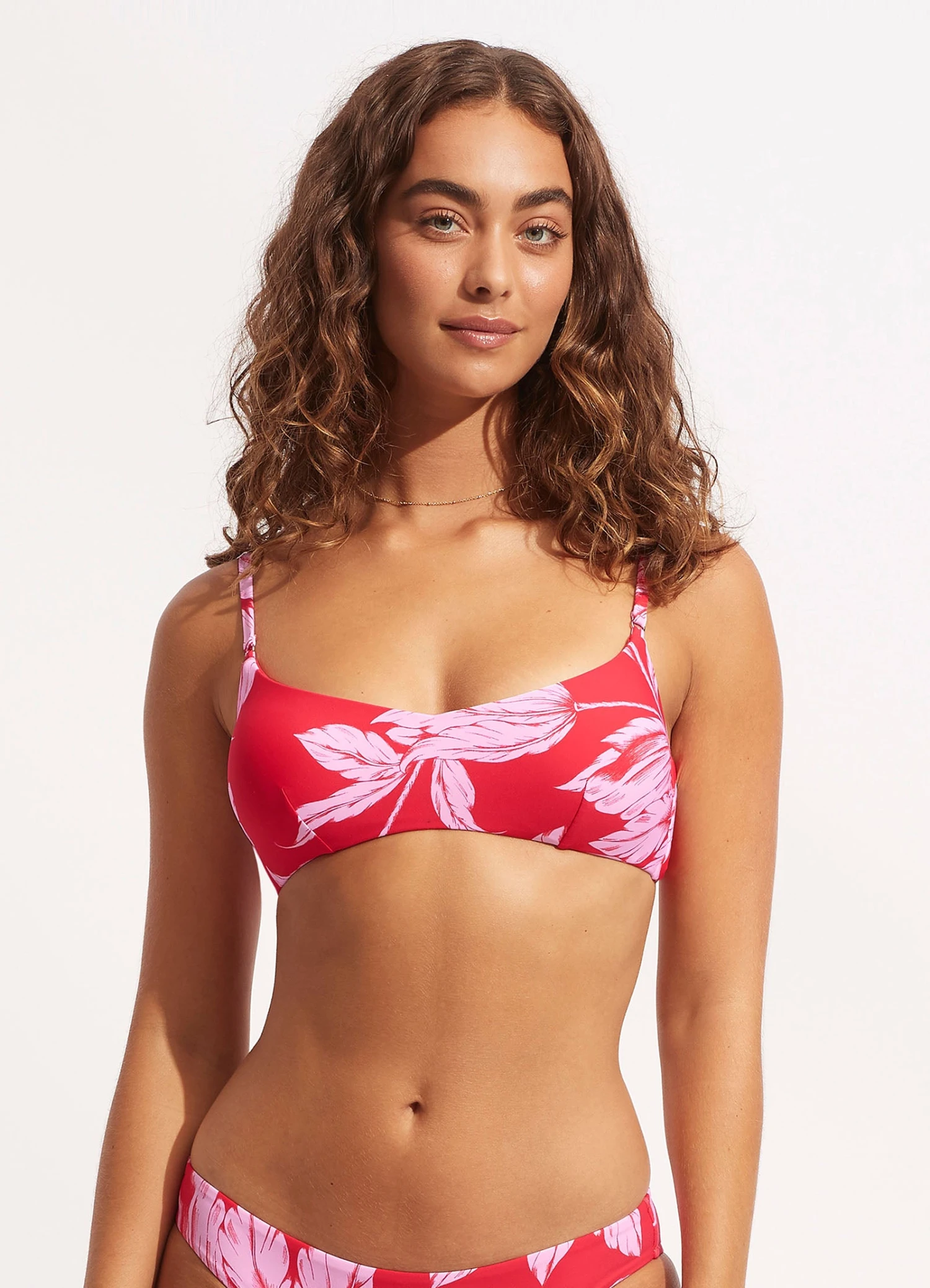 Fleur De Bloom Bralette - Chilli Red 4 Fleur De Bloom Bralette - Chilli Red - Image 2