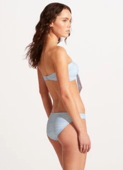 Summer Crush Twist Tie Front Bandeau - Powder Blue 10 Summer Crush Twist Tie Front Bandeau - Powder Blue -Fashion Swimwear Store 31187 035 PowderBlue 6