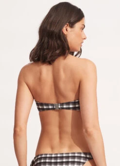 Portofino Twist Tie Front Bandeau - Black -Fashion Swimwear Store 31187 939 Black 4