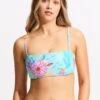 Under The Sea DD Tank Bikini Top - Blue Mist
