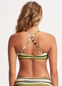 Sun Stripe DD Tank Bra - Avocado -Fashion Swimwear Store 31206DD947 Avocado 4