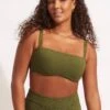 Willow Tank Bra- Avocado 2 Willow Tank Bra- Avocado -Fashion Swimwear Store 31207 924 Avocado 1