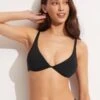Seafolly Collective Split Underwire Bra - Black -Fashion Swimwear Store 31216 942 Black 1