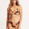 Palm Springs Wrap Front F Cup - Black -Fashion Swimwear Store 31219F 703 Black 3