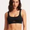 Seafolly Collective Tank Bra - Black -Fashion Swimwear Store 31254 942 Black 1