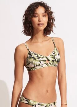 Island In The Sun Bralette - Avocado -Fashion Swimwear Store 31260 946 Avocado 3