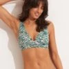Wild At Heart "V" Neck Crop Top - Evergreen 1 Wild At Heart "V" Neck Crop Top - Evergreen -Fashion Swimwear Store 31266 988 Evergreen 1