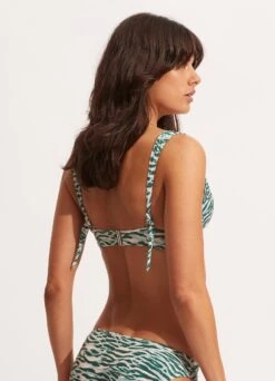 Wild At Heart "V" Neck Crop Top - Evergreen 10 Wild At Heart "V" Neck Crop Top - Evergreen -Fashion Swimwear Store 31266 988 Evergreen 4