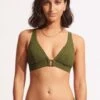 Willow Longline Tri - Avocado 1 Willow Longline Tri - Avocado -Fashion Swimwear Store 31268 924 Avocado 1