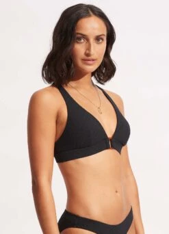 Willow Longline Tri - Black -Fashion Swimwear Store 31268 924 Black 3