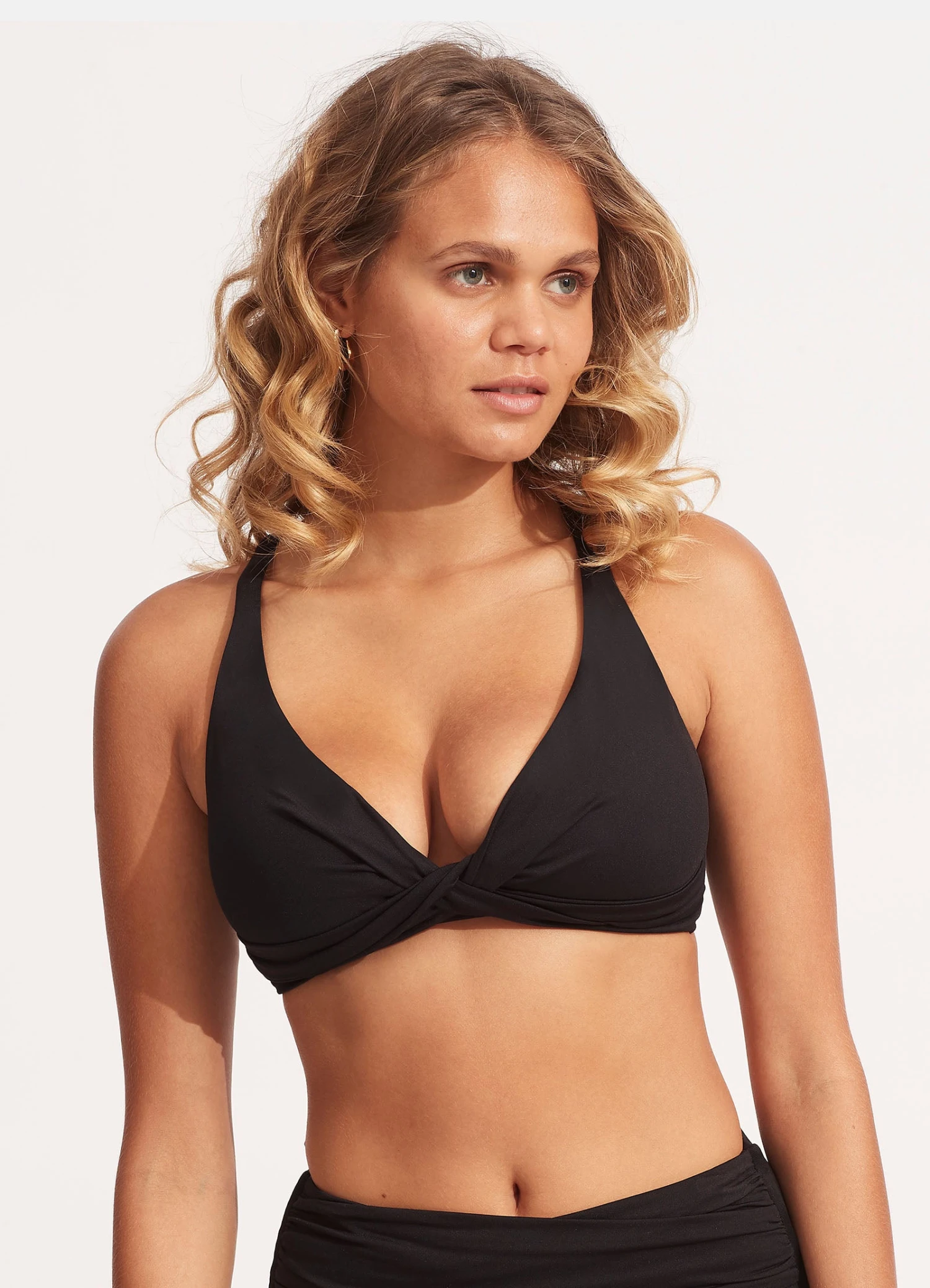 Seafolly Collective DD Double Wrap Front Bra - Black 5 Seafolly Collective DD Double Wrap Front Bra - Black - Image 3