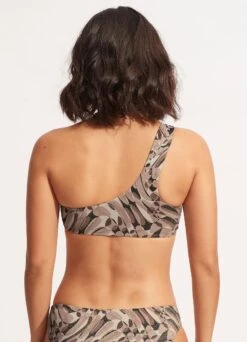 Poolside One Shoulder Top - Sepia -Fashion Swimwear Store 31305 954 Sepia 5