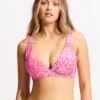 Sea Skin DD Fixed Tri Bikini Top - Fuchsia Rose -Fashion Swimwear Store 31306DD064 FuchsiaRos 4