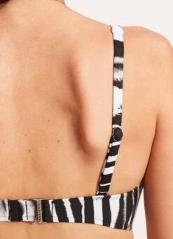 Zahara DD Fixed Tri Bra - Black -Fashion Swimwear Store 31306DD953 Black 7