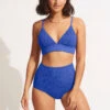Willow Banded Bralette - Azure 1 Willow Banded Bralette - Azure -Fashion Swimwear Store 31326 924 Azure 3
