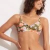 Paradise Garden Twist Front Bralette - Avocado 1 Paradise Garden Twist Front Bralette - Avocado -Fashion Swimwear Store 31337 960 Avocado 1