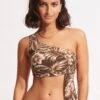 Island In The Sun One Shoulder Top - Tiramisu 1 Island In The Sun One Shoulder Top - Tiramisu -Fashion Swimwear Store 31342 946 Tiramisu 1
