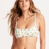 Summer Crush Bralette With Plaited Detail - Soft Olive