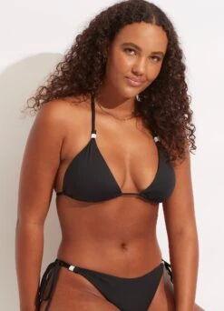 Sun Stripe Slide Tri - Black -Fashion Swimwear Store 31351 947 Black 7