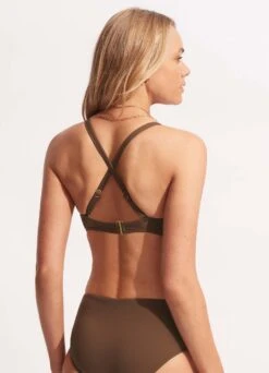Seafolly Collective DD Scoop Neck Halter Top - Tiramisu 8 Seafolly Collective DD Scoop Neck Halter Top - Tiramisu -Fashion Swimwear Store 31368DD942 Tiramisu 3