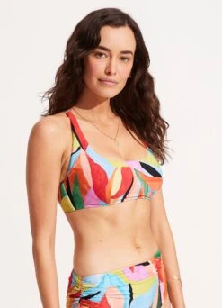 Tropfest DD Scoop Neck Halter - Aquamarine -Fashion Swimwear Store 31368DD978 Aquamarine 3