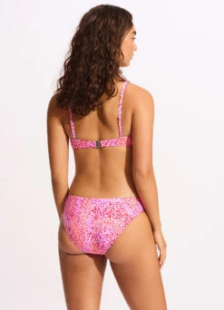 Sea Skin Ring Front Bralette Bikini Top - Fuchsia Rose 10 Sea Skin Ring Front Bralette Bikini Top - Fuchsia Rose -Fashion Swimwear Store 31369 064 FuchsiaRos 6
