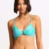 Sea Skin Ring Front Bralette Bikini Top - Vivid Green 1 Sea Skin Ring Front Bralette Bikini Top - Vivid Green -Fashion Swimwear Store 31369 064 VividGreen 3
