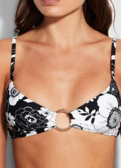 Summer Of Love Ring Front Bralette - Black -Fashion Swimwear Store 31369 928 Black 3