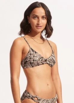 Poolside Ring Front Bralette - Sepia 9 Poolside Ring Front Bralette - Sepia -Fashion Swimwear Store 31369 954 Sepia 4