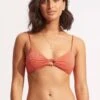 Poolside Ring Front Bralette - Pink Chintz 1 Poolside Ring Front Bralette - Pink Chintz -Fashion Swimwear Store 31369 959 PinkChintz 1
