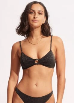 Poolside Ring Front Bralette - Sepia 9 Poolside Ring Front Bralette - Sepia -Fashion Swimwear Store 31369 959 Sepia 2