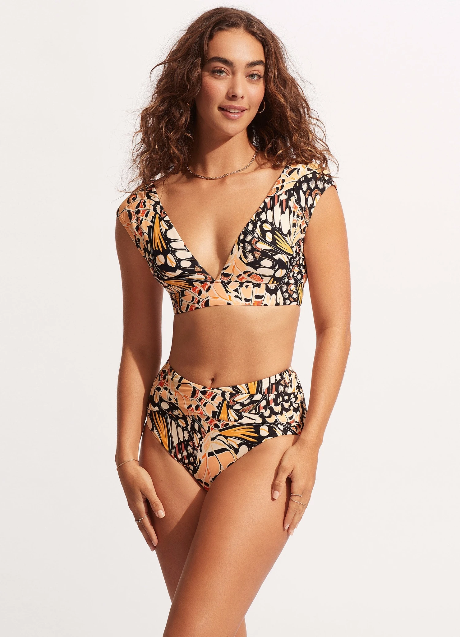 Take Flight Cap Sleeve Top - Mandarin 3 Take Flight Cap Sleeve Top - Mandarin