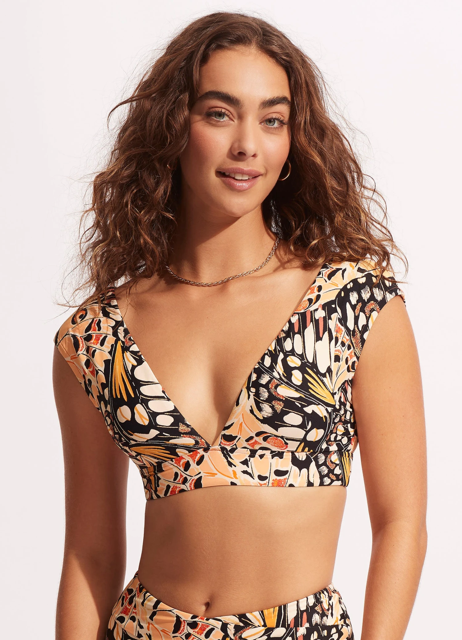 Take Flight Cap Sleeve Top - Mandarin 4 Take Flight Cap Sleeve Top - Mandarin - Image 2