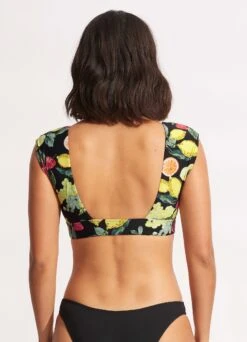 Lemoncello Cap Sleeve Top - Black 10 Lemoncello Cap Sleeve Top - Black -Fashion Swimwear Store 31376 945 Black 4