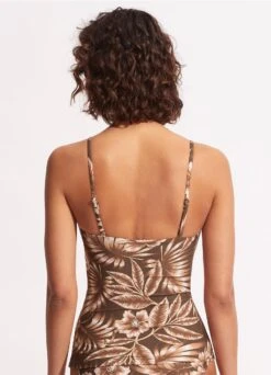 Island In The Sun Wrap Front Tankini Top - Tiramisu -Fashion Swimwear Store 31381 946 Tiramisu 4