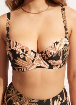 Castaway DD Cup Underwire Bra - Black -Fashion Swimwear Store 31383DD980 Black 5