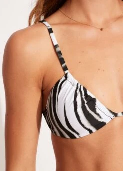 Zahara Drawstring Bralette - Black -Fashion Swimwear Store 31393 953 Black 6