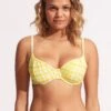 Amalfi Check DD Underwire Bra - Lime Light