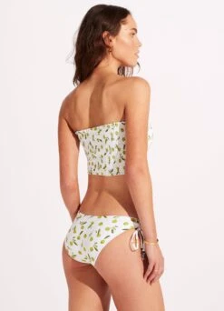Summer Crush Shirred Long Line Bandeau - Soft Olive 11 Summer Crush Shirred Long Line Bandeau - Soft Olive -Fashion Swimwear Store 31399 035 SoftOlive 6