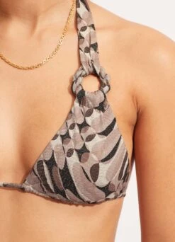 Poolside Slide Tri - Sepia 11 Poolside Slide Tri - Sepia -Fashion Swimwear Store 31401 954 Sepia 5