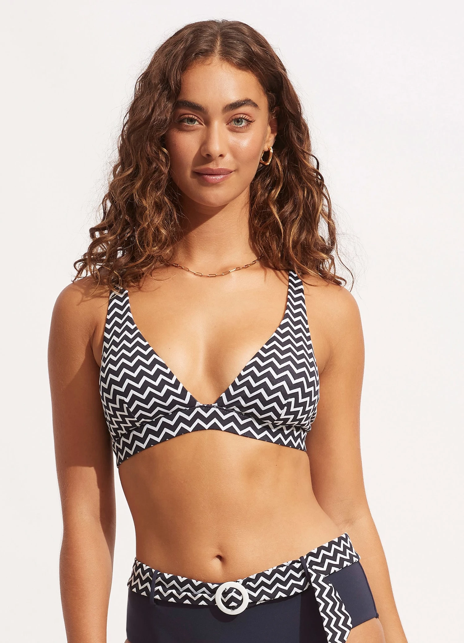 Sienna Longline Tri - True Navy 4 Sienna Longline Tri - True Navy - Image 2