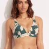 Fleur De Bloom Longline Tri - Evergreen 2 Fleur De Bloom Longline Tri - Evergreen -Fashion Swimwear Store 31404 983 Evergreen 1