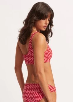 Sienna One Shoulder Top - Chilli Red -Fashion Swimwear Store 31408 976 Chilli 20Red 4