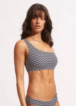 Sienna One Shoulder Top - True Navy 8 Sienna One Shoulder Top - True Navy -Fashion Swimwear Store 31408 976 True 20Navy 3