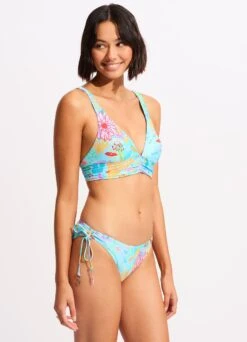 Under The Sea Triangle Bikini Top - Blue Mist -Fashion Swimwear Store 31414 061 Blue 20Mist 5