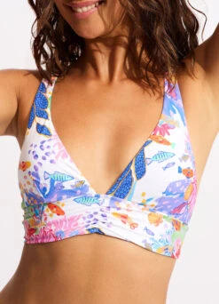 Under The Sea Triangle Bikini Top - White 11 Under The Sea Triangle Bikini Top - White -Fashion Swimwear Store 31414 061 White 7