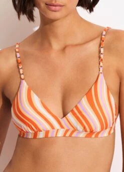 Mod Squad FixedTri Bra - Mandarin 11 Mod Squad FixedTri Bra - Mandarin -Fashion Swimwear Store 31415 050 Mandarin 7