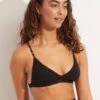 Second Wave Fixed Tri Bra - Black -Fashion Swimwear Store 31415 968 Black 1